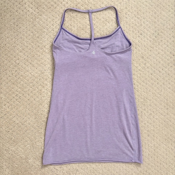Lululemon Diversity Tank Top Lilac Purple Spaghetti Strap Shelf Bra Women’s 6 - Picture 5 of 7